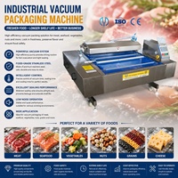 Machine d'emballage sous vide continu pour poitrines de poulet, scelleuse sous vide pour volailles, équipement d'emballage sous vide, machine à sceller les sacs sous vide