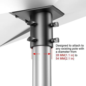 Support de montage métallique pour toit, 3ème génération, étanche, réglable, pour Starlink Gen 3 V3, compatible avec poteaux de 1 à 2 pouces - Product Image 4