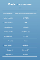 Casque de luminothérapie LED infrarouge proche Suyzeko 810nm PBM pour le traitement du cerveau, stimulant l'énergie cellulaire, pour usage domestique aux États-Unis