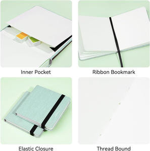 Carnet d'aquarelle à paillettes 300 g/m², pressé à chaud, sans acide, format carré, <span class=keywords><strong>pour</strong></span> artistes, adultes et étudiants - Product Image 3