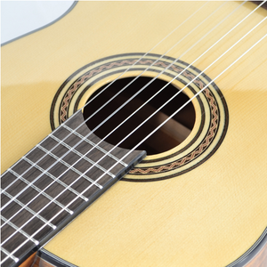 Chitarra classica in legno massello lucido da 36 pollici su misura in legno massello professionale fatta a mano in fabbrica in cina - Product Image 6