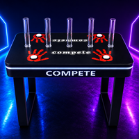 Table de jeu de réaction 2 joueurs avec éclairage LED, vente en gros d'usine, table d'arcade commerciale pour salle de jeux, bar et location