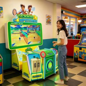 Équipement de divertissement électrique : Console de jeu de combat sportif pour deux joueurs, modèle Tennis Master d'intérieur, best-seller, du fabricant - Product Image 2