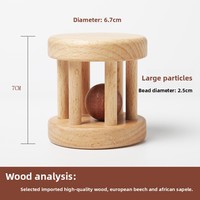 Arte de madera Montessori, material didáctico, campana de Roca de madera para bebés de 0 a 3 años, niños pequeños, Educación Temprana, educativo, aprobado EN71