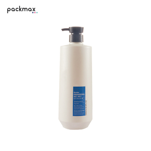 1000ml 1L Cylindrical HDPE White <b>Pump</b> Sprayer Shampoo <b>Bottle</b> for Salon-Custom Daily Chemical Container Wholesale - Product Image 1
