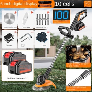เครื่องตัดหญ้าแบบพกพา DIY พร้อมแบตเตอรี่ลิเธียม 21V ดีไซน์เกรดอุตสาหกรรม 4 จังหวะ ขนาดเล็ก ไร้สาย ชาร์จไฟได้ รุ่น Ymn21 4 จังหวะ - Product Image 3