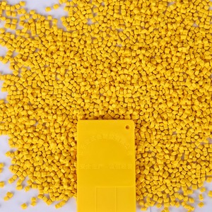 Fabricante de Masterbatch de plástico Masterbatch amarillo Masterbatch para tubería corrugada de doble pared HDPE de color amarillo - Product Image 1