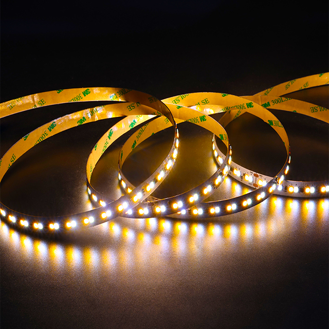 OEM ODM CCT LED Strip Light 196LEDs/m High CRI 90 Dimmable 2700K - 6500K Dotless Continuous Light for Cabinet Architectural