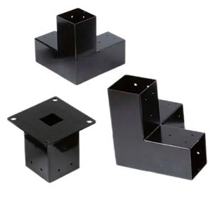 4x4 लकड़ी पदों के लिए कस्टम धातु <span class=keywords><strong>3</strong></span> हाथ पेर्गोला कोने ब्रैकेट - Product Image 2