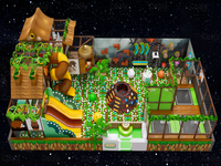 Équipement de jeux d'intérieur pour enfants personnalisé en usine, modules de jeu pour tout-petits sur le thème de la jungle, aire de jeux pour enfants