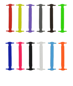 Lacci per <span class=keywords><strong>Scarpe</strong></span> Versatili per Adulti, Senza Necessità di Legare o Annodare, Design Piatto, Carta Nera con Colori - Product Image 5