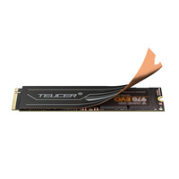 TEUCER M.2 2280 Solid State Drive Boîtier d'ordinateur Radiateur en graphène léger Haute efficacité Feuille de cuivre Dissipateur de chaleur Ventilateurs de refroidissement