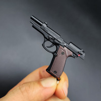 Réaliste enfants jouets en métal Simulation pistolet réel Beretta 1:4 démonté Mini alliage pistolet pistolets porte-clés garçons pistolet jouets cadeau