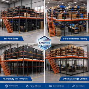 Scaffalatura Metallica Industriale Smartlog per Carichi Pesanti, Capacità 500kg, per Fabbriche e Officine - Product Image 4