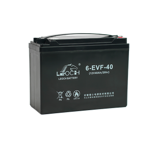 Batterie GEL AGM LEOCH 12V 40Ah 6-EVF-40 à décharge profonde sans entretien pour trottinette <span class=keywords><strong>électrique</strong></span>, vélo <span class=keywords><strong>électrique</strong></span>, énergie solaire, onduleur 223x92.5x170mm - Product Image 4