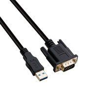 Cable USB 3.0 a VGA macho a macho de 6 pies, transmisión de señal estable, cable antidesgaste para PC