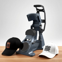 Presse à casquettes semi-automatique Xinhong à double plaque chauffante avec plaques chauffantes inférieures