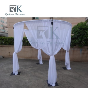 Kit de telón de fondo de tubos y cortinas resistentes personalizados para decoración de stands de ferias comerciales y bodas - Product Image 3