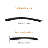 Accessoires extérieurs de voiture de haute qualité pare-pluie pare-pluie protecteur noir Style porte visière pour MG 5 2021