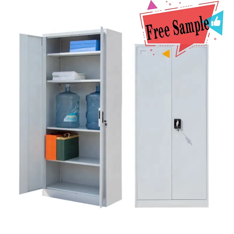 Woma OEM ODM manufacturer 2 door 4 shelves steel metal file cabinet storage cupboard filing cabinet