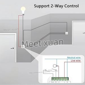 Mini Interruptor Inteligente Tuya de 10A, WiFi, con/sin Neutro, Control Remoto por Aplicación, Temporizador, Interruptor de Circuito DIY, Compatible con Alexa y Google Home - Product Image 5