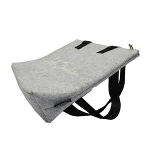 Hot Women's Durable Foldable Two-Handle <b>Open</b> Closure Felt Tote Handbag - Product Image 5