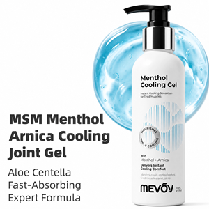 Gel rafraîchissant au menthol OEM avec MSM, arnica et <span class=keywords><strong>aloe</strong></span> vera, refroidissement instantané pour les muscles, les épaules et les articulations surmenés, soin corporel - Product Image 1