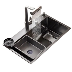 <span class=keywords><strong>Lavello</strong></span> da <span class=keywords><strong>cucina</strong></span> sottopiano in acciaio inox 304, grande, a vasca singola, quadrato, spesso, con goffratura a grano di riso, fatto a mano - Product Image 2
