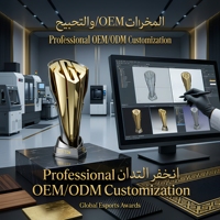 Trofeo de Lujo Personalizado en Dos Tonos, Chapado en Oro y Plata, Premio Geométrico Moderno en 3D para Eventos de Esports de Alto Nivel