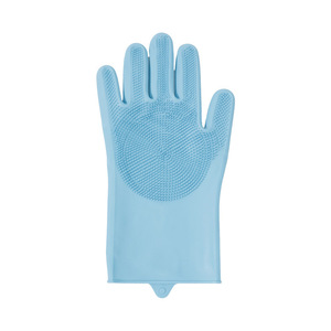 Gants en silicone Tao Liang pour le toilettage des animaux de compagnie, le bain, le massage, le nettoyage, bleu, vert, rose, couleur aléatoire - Product Image 5