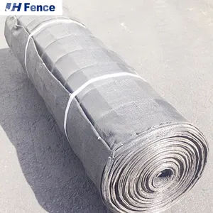 Woven Geotextile Wire Backed Silt Fence, 100 ft Length x 48 in Width fabric with 36 in wire mesh, Black