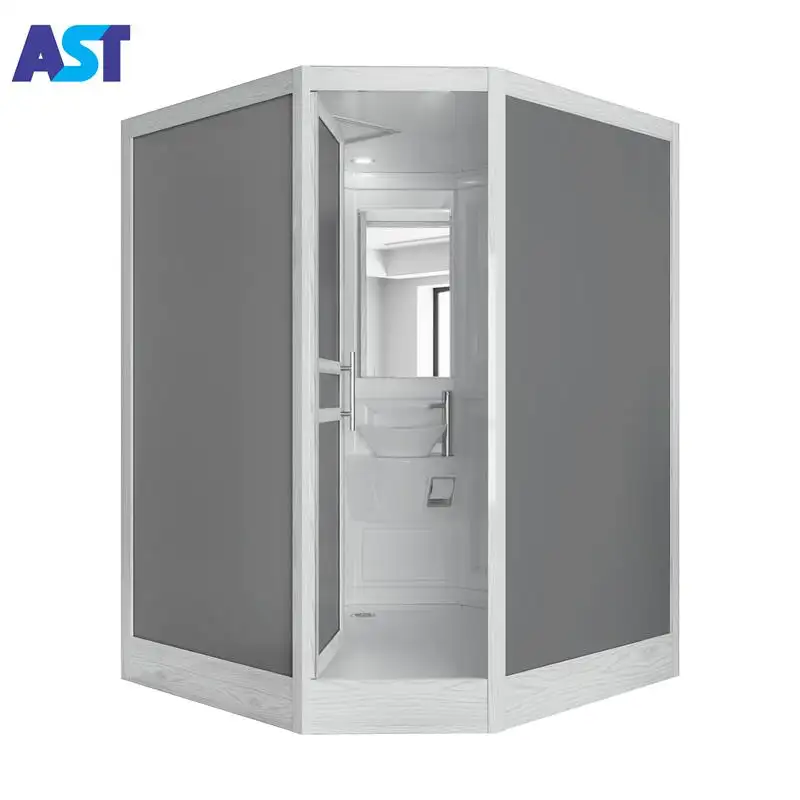 Apartment folding steel main design acrylic kits complete with base walls and door shower rooms