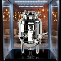 Fermenteur Conique Mini en Acier Inoxydable 304 de 25L pour Usage Commercial à Petite Échelle, avec Réservoir sous Pression pour la Fabrication de Bière Artisanale