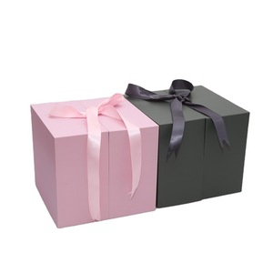 Valentine Day Gift Box Custom Wholesale Valentine Day Magnet Closure Double Layer Heart Shaped Gift Box With Cardboard Drawer And Ribbon