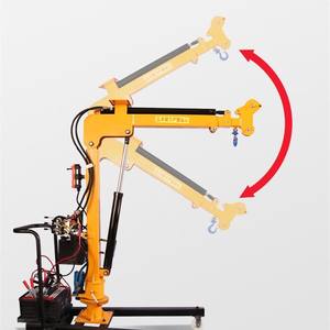 Grúa eléctrica pequeña de calidad real, grúa móvil, grúa eléctrica hidráulica doméstica de 2 toneladas montada en coche pequeño - Product Image 2