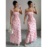 Nouvelle Robe Longue Décontractée Grande Taille à Épaule Unique et Manches Courtes à Motifs Floraux ou Unie pour Femme – Collection Été 2026
