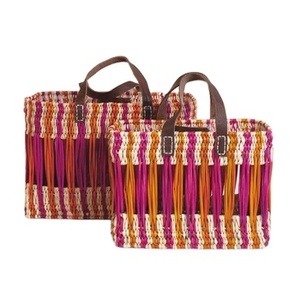 Minimoroccolism MA Handwoven Moroccan Reed <b>Basket</b> Tote Decorative <b>Shopping</b> Picnic Beach Handbag Small/Medium Size No Closure - Product Image 1