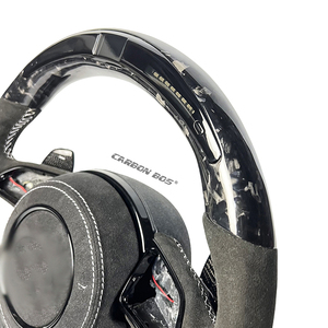 Volante de Fábrica en Fibra de Carbono Forjada con LED y Cuero para Audi B8 B9 Q5 Q7 A3 A4 A5 A6 S4 S5 RS3 RS4 RS6 <span class=keywords><strong>RS</strong></span> - Product Image 5