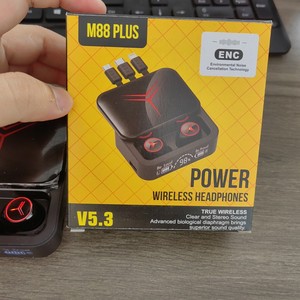 Écouteurs sans Fil Sportifs M88 Plus Intra-Auriculaires à Faible Latence Stéréo Hi-Fi pour Appels HD avec Réduction de Bruit, Écran Numérique 5.4 <span class=keywords><strong>IPX6</strong></span> - Product Image 4