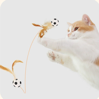 Bola Elastis AJB untuk Hewan Peliharaan, Mainan Kunyah Karet Tahan Lama untuk Anjing Kucing, Bola Mainan Hewan Peliharaan Tahan Gigitan Interaktif