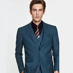 custom Men Suit 3 Pieces Set Jacket shirt Pants plain formal dress Groom Suits for Men 2022