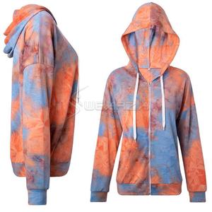 2025 nouveauté respirant sweat personnalisé cravate teinture à capuche femmes personnalisé conçu goutte épaule - Product Image 3