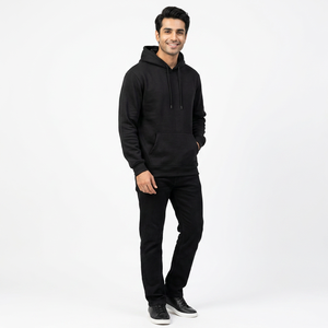 Sweat-shirt unisexe de haute qualité 380 g/m², logo personnalisé, épaules tombantes, sans cordon, design fin, tissage tricoté anti-rétrécissement - Product Image 1