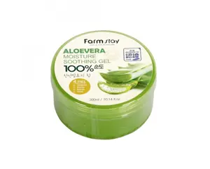 Korean Cosmetic FARMSTAY MOISTURE SOOTHING GEL 100% ALOEVERA Moisturizing soothing Calming Cooling