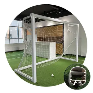 Equipo de entrenamiento de fútbol, equipo de portería de aluminio, 3m x 2m