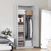 Armoire de rangement en acier avec serrure à clé, armoire autoportante pour bureau, maison, école, salle de sport, service incendie