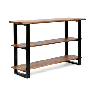 Modern Eco-Friendly Durable Easy Clean Accent Painted Solid Wood <b>Console</b> <b>Table</b> 3 Shelves Living Room Villa Hotel - Product Image 3