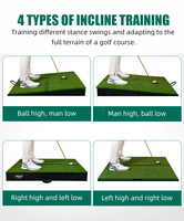 Simulateur d'entraînement au swing de golf PGM DJD041, tapis d'entraînement pour la pratique sur pente