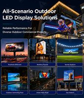 Écrans LED pour Publicité Extérieure P8, Boîtier en Aluminium Certifié ETL, Cathode Commune, Panneau d'Affichage Commercial pour Centres Commerciaux, Garantie 5 Ans