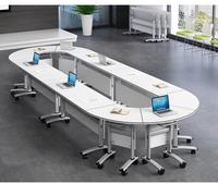 Büromöbel Klapptisch Modulares Holz-Konferenztisch-Set Faltbarer Besprechungs- und Schulungstisch